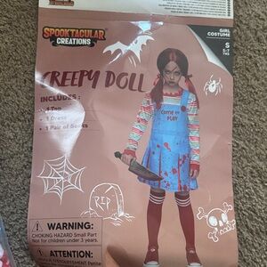 Creepy doll girls costume